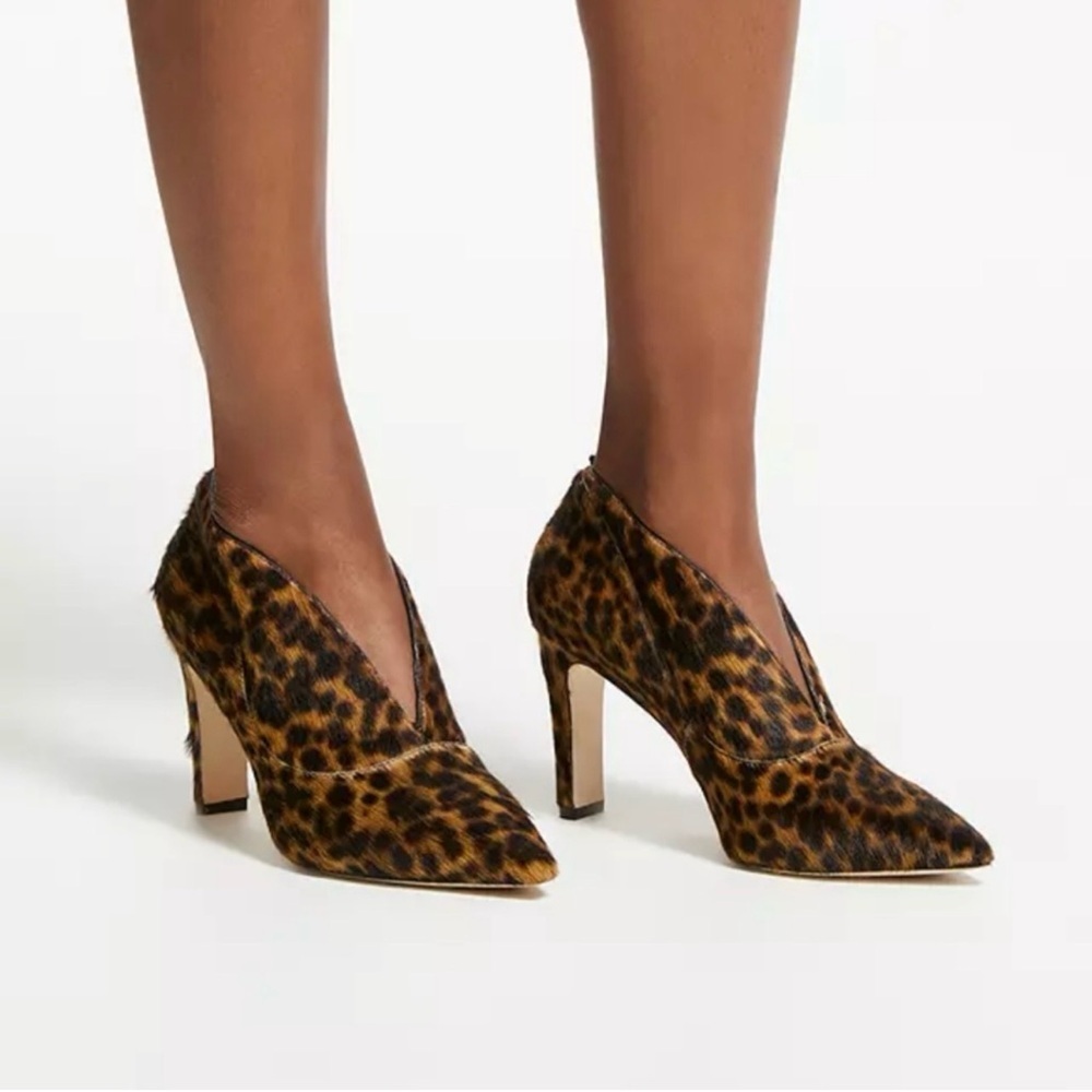 Boden Leopard Print Genuine Leather Heeled Ankle Booted Women’s EU 40 US 9